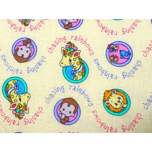 Precious Moments Chasing Rainbows Licensed Fabric (2007) - 1-3/4 Yards - Picture 1 of 4